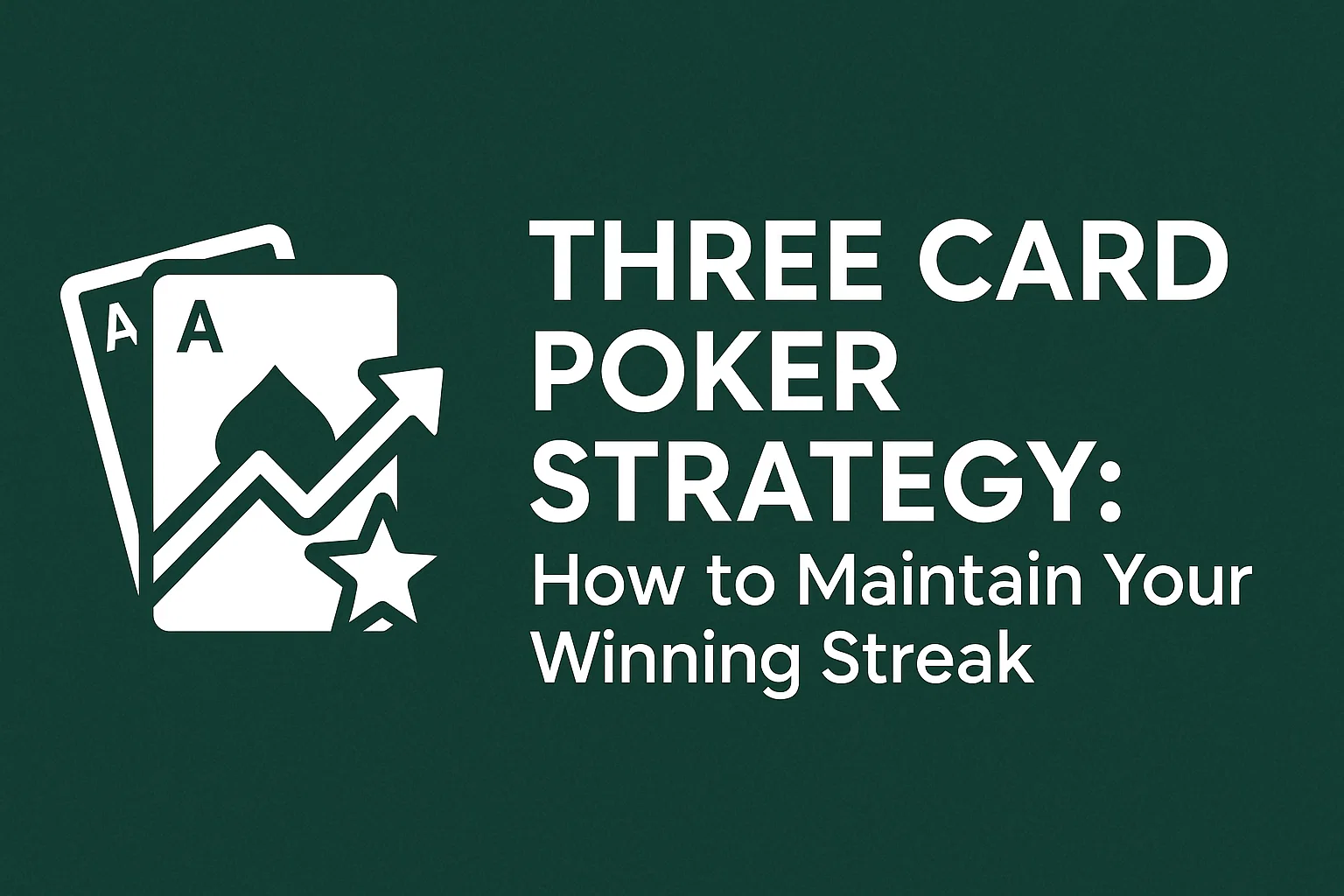 Three Card Poker Strategy: How to Maintain Your Winning Streak